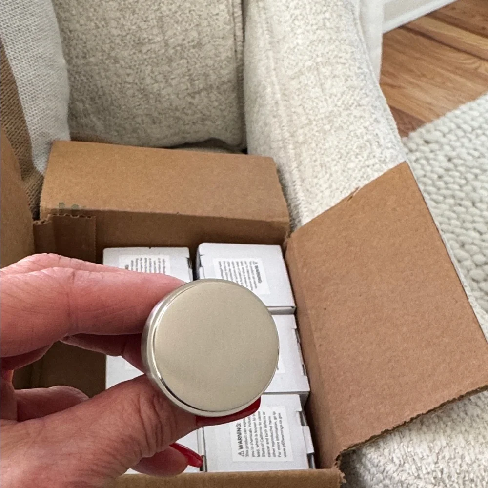 Restoration Hardware Lambeth Smooth 1.25” Knob Satin Nickel Cabinet Knob